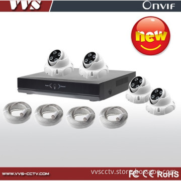 Ome Security DIY 4-CH 720p Poe NVR Kits with 4 Indoor Poe IP Camera